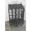 vintage wrought iron wine rack
