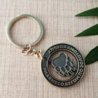 Factory wholesale metal keyholder custom logo car metal keyholder