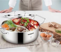 Wholesale Insulated Leakproof Stockpot Stainless Steel Clear Chinese Large Container Cooking Hotpot Hot Pot With Divider
Wholesale Insulated Leakproof Stockpot Stainless Steel Clear Chinese Large Container Cooking Hotpot Hot Pot With Divider