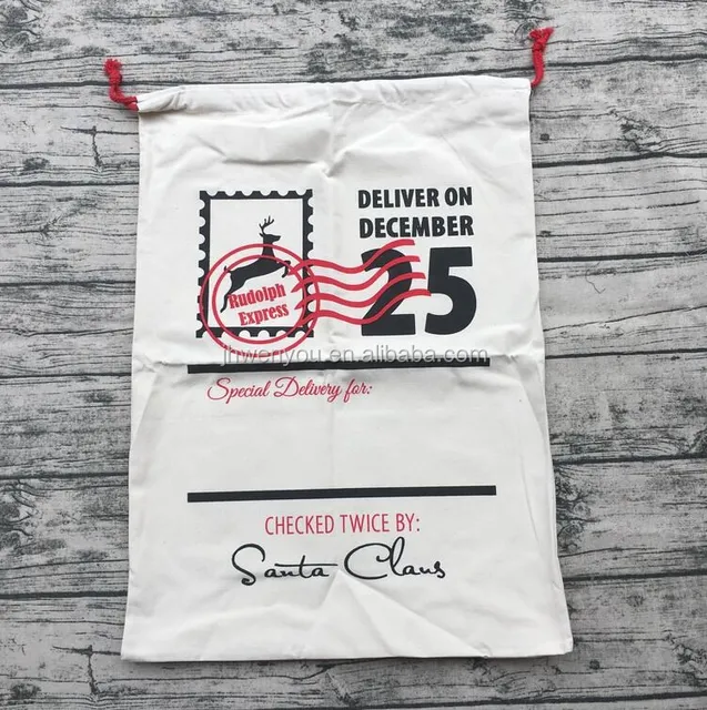 hot dec 25 decoration gift santa sacks bags personalised vintage