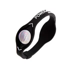 Custom silicone bracelets rubber power band bracelets with laser tag