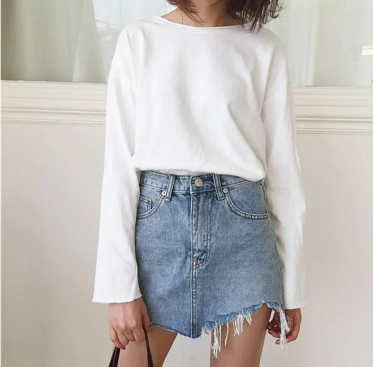 mini saias jeans 2019