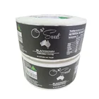 Custom Matte Honey Label Packaging Silver Foil Sticker Roll