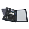 2019 popular new style A4 zipper PU conference portfolio bag organizer document file folder