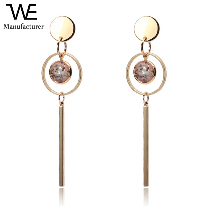 Simple Womanly Hoop Shiny Gold Plated Long Bar Earring for Women in Zinc Alloy Jewelry
Simple Womanly Hoop Shiny Gold Plated Long Bar Earring for Women in Zinc Alloy Jewelry