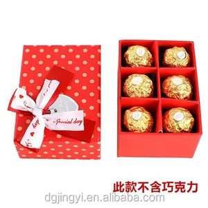 chocolate gift box/paper mini gift boxes with ribbon design