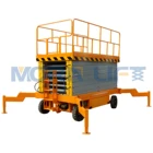 Mobile scissor lift manual work platform with AC /DC power