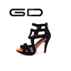2016 new style gladiator high heel sandals Round head women party wear shoes Strictly comfort gladiator women shoes