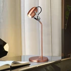 American modern metal plating table lamp LED reading table lamp adjustable angle head book table lamp