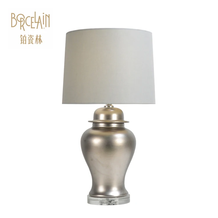 Wholesale luxury oriental table reading desk porcelain ceramic lamp, modern lamps for home decorative