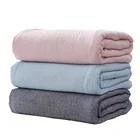 100% cotton four layer weighted sensory minky alpaca blanket