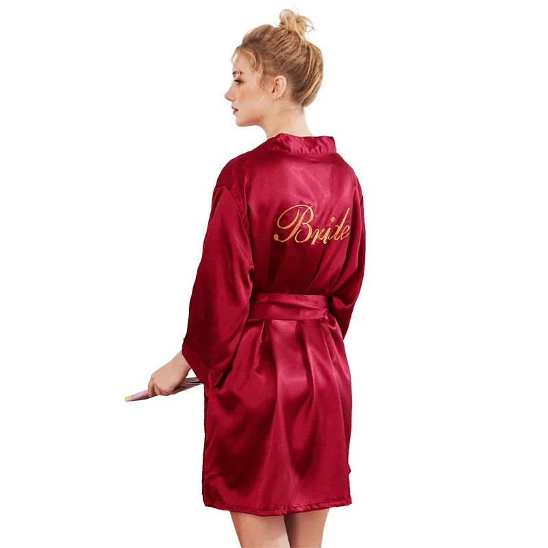 custom wholesale team bride robe satin, Wine;black;white;pink;gold;silver;dursty rose
custom wholesale team bride robe satin, Wine;black;white;pink;gold;silver;dursty rose