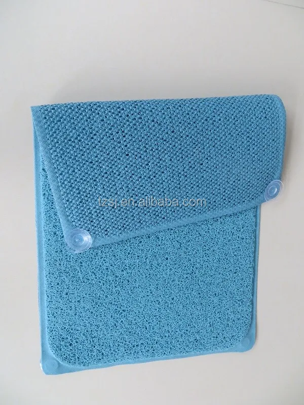 Pvc Loofah Shower Mat Non Slip Bath Mat