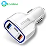 EONLINE USB Type-C Car Charger Power Delivery Dual USB Charging Phone Adapter Quick Charge 3.0 For iPhone X 8 Plus Samsung car c