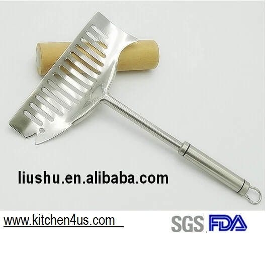 stainless steel large bbq spatula slotted fish turner