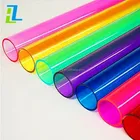Hardline Acrylic Tube 1/2 X 5/8 (16mm) 4 Pack - UV Red - 4x24"