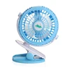 USB+Battery Cute Clip-on Mini Fan, 360degree Rot-able Hand held Fan for House and Outdoor