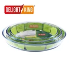 Oval Glass Borosilicate Glass Bakeware Set / Different sizes borosilicate glass bakeware set