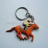 Horse shaped key chain, animal pvc key ring