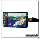 Airplane travel souvenir custom soft pvc luggage tag