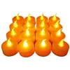 Christmas candle transparent wick LED battery tea light candle