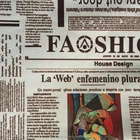 pvc coated polyester oxford fabric newspaper print