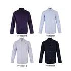 Top quality color can be selected mens floral print causal european organic cotton long sleeve shirt
