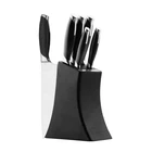 Amazon Hot Selling 5pcs stainless steel knife set with coating knife block