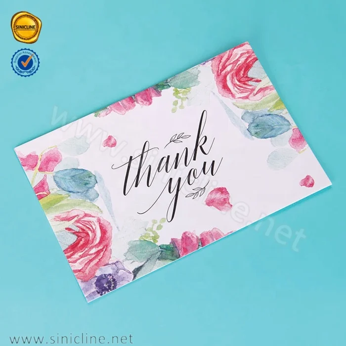 sinicline best selling elegant design printing thank you wedding
