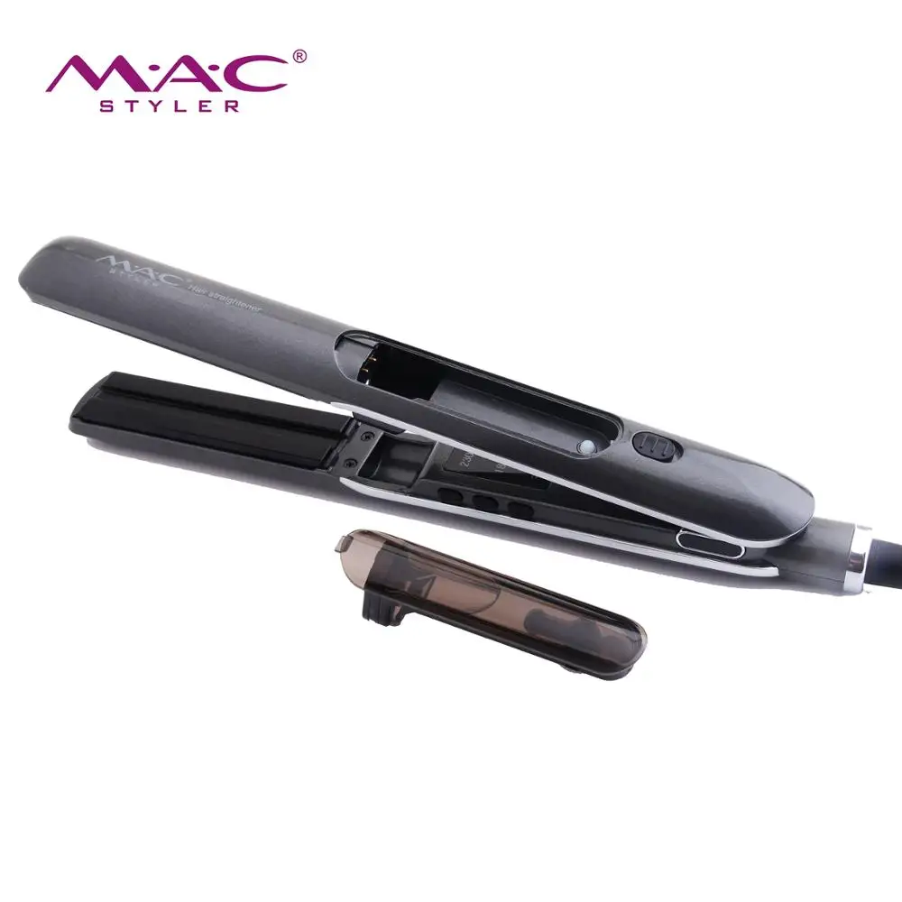 High Quality High-tech Best Salon Equipment Steam Spray LCD Display Hair Straightener Titanium Flat Iron Grey Hair Straightener, Customized
High Quality High-tech Best Salon Equipment Steam Spray LCD Display Hair Straightener Titanium Flat Iron Grey Hair Straightener, Customized
