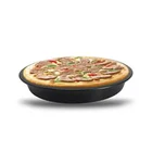 Free Sample Customized Size FDA Approved Thicker And Deeper Non Stick Round Electric Pizza Pan