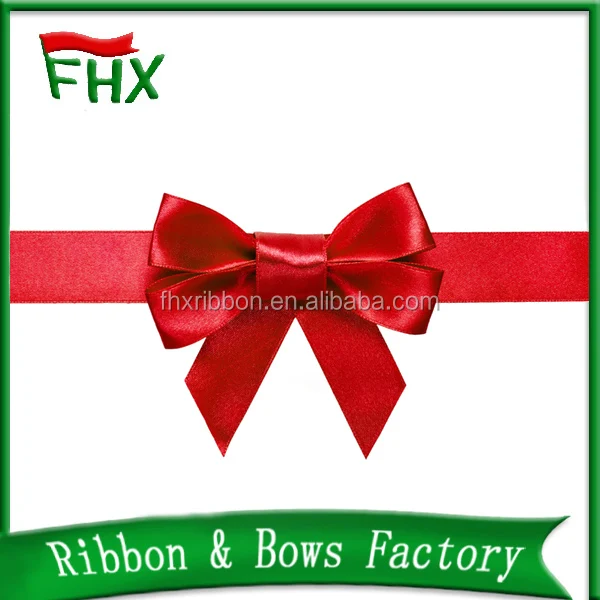 wholesale gift bow with custom printed ribbon band for chocolate