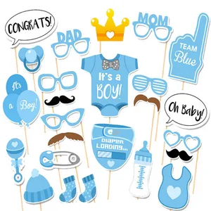 props newborn boy photobooth props 1st birthday baby shower blue