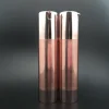15ml 30ml 50ml rose gold U shape cylinder airless bottle for lotion serum packaging