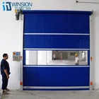 HighSpeed Remote Control Roller Shutter Pvc Transparent Curtain Rolling Door fit for Industry