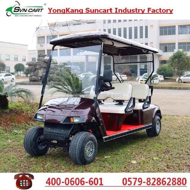 New luxury electric 4 seats car golf cart for golf courses