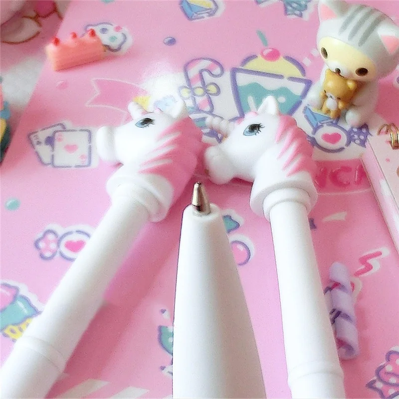 3pcs-lot-Novelty-Cute-Unicorn-Head-Torch-Pen-Flashlight-Sound-Ballpoint-Pen-Office-Student-Supplies-Children (3)