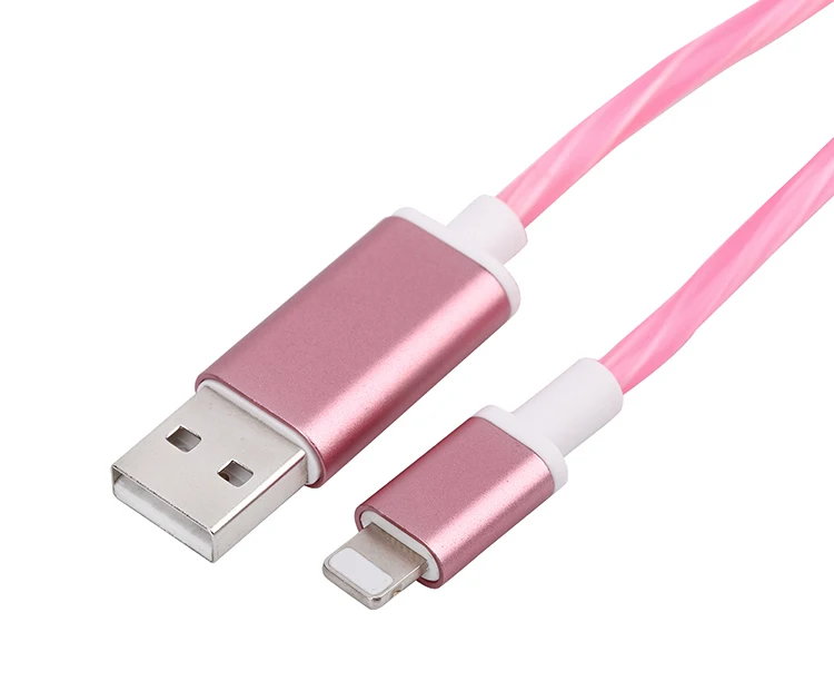 Data sync mobile phone charger fast charging usb cable led light usb cable - ANKUX.COM