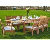 Most popular outdoor patio garden burma teak wood tables and chairs furniture