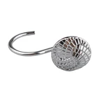 Home Decor Shower curtain hooks set of 12pcs bath bathroom liner metal rings
