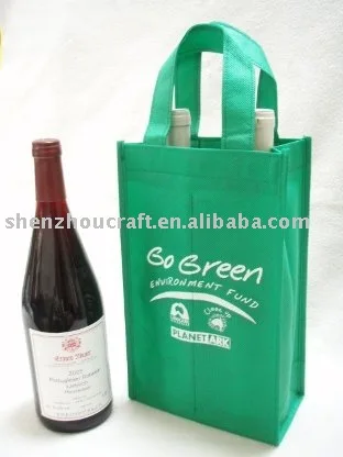 non-woven wine bottle carrier bag