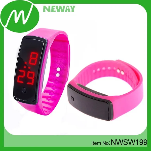 led watch,led silicone watch,led silicone electronic wrist watch