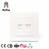 Two ethernet wall socket network information outlet