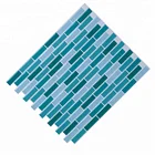 peacock blue peel and stick self adhesive tiles