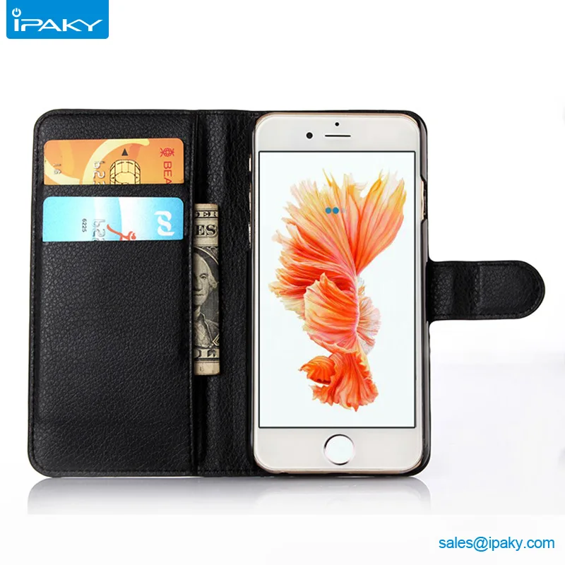 Custom Protective Mobile Smartphone Cover Wallet Leather Card Cell Phone Case For Iphone 6 6Plus