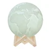 15cm 18cm USB Rechargeable Touch Switch 3D printed 2Color earth globe lamp Jupiter night lights for kids