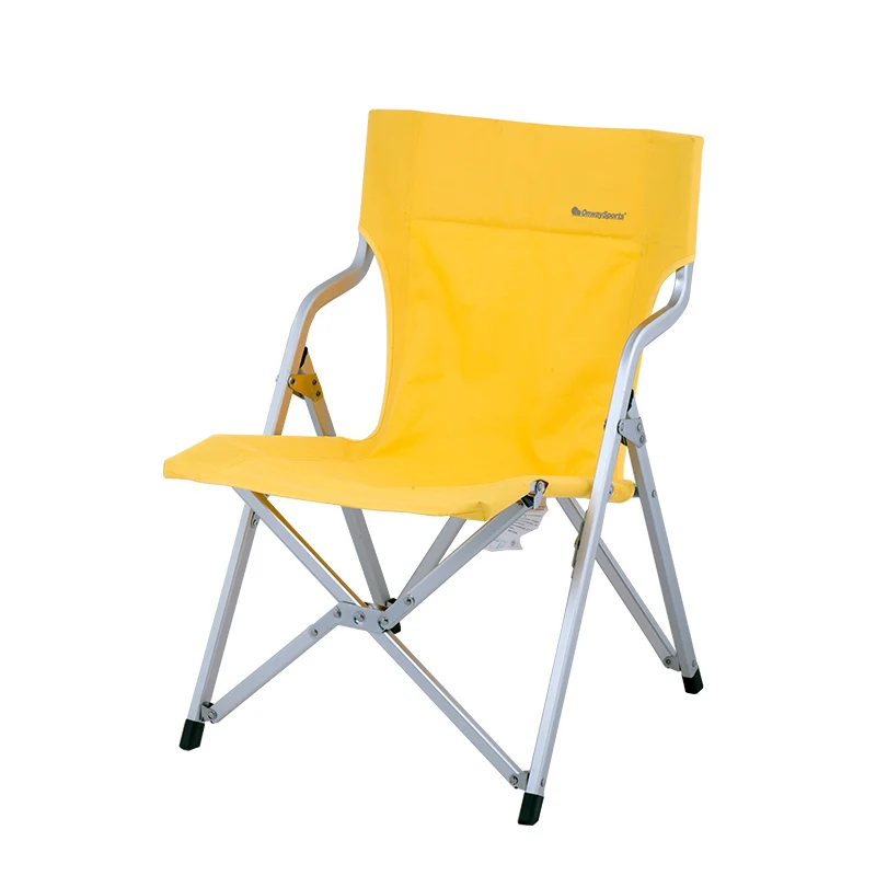 Onwaysports Patio Ultralight Portable Yellow Camping Chair Foldable Ow