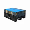 800L heavy duty hard wear Resistant container Plastic Foldable Pallet storage Box