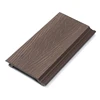 PE outdoor waterproof outer composite WPC decorative wall panels cladding wood embossed plastic composite decking board