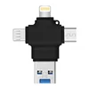 4 IN 1 Type C Memory Card Reader,USB OTG MicroSD Adapter For iPhone/iPad/PC